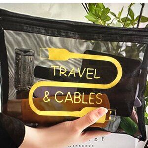 Travel & Cables Compact Bag Black